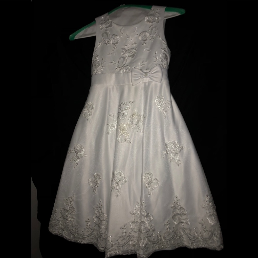 White Flower Girl Dress